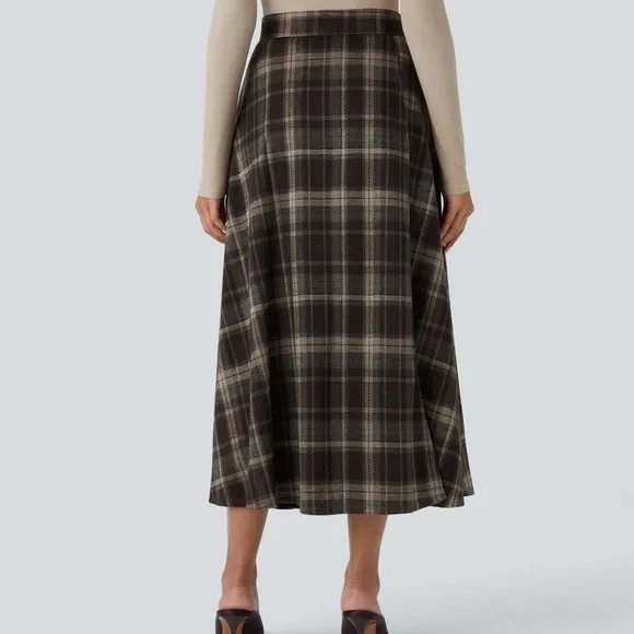 Halara Nordin Pleated A-Line Wrap Skirt - Picture 8 of 10